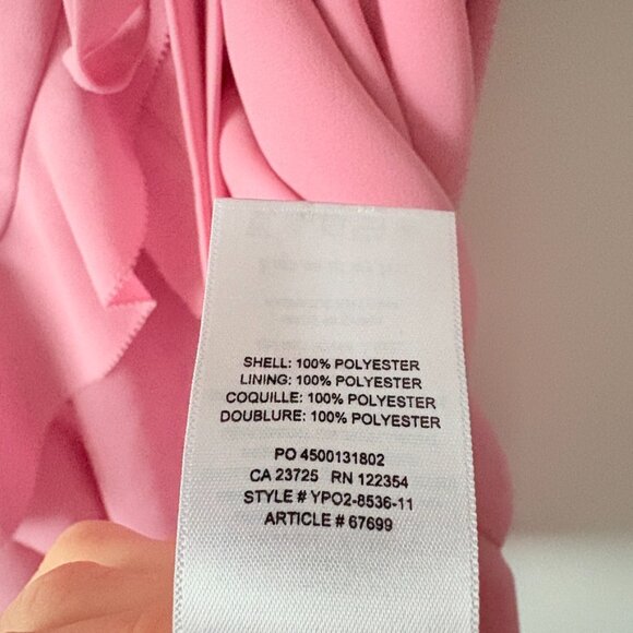 Aritzia Sunday Best Ruffle Savoy Wrap Dress Pink Size 4 - Picture 7 of 7